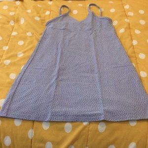 BRANDY MELVILLE BLUE/WHITE FLORAL MINI DRESS